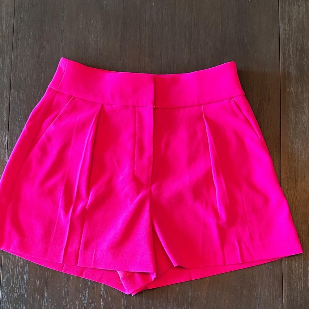Express High Waist Fuchsia Shorts